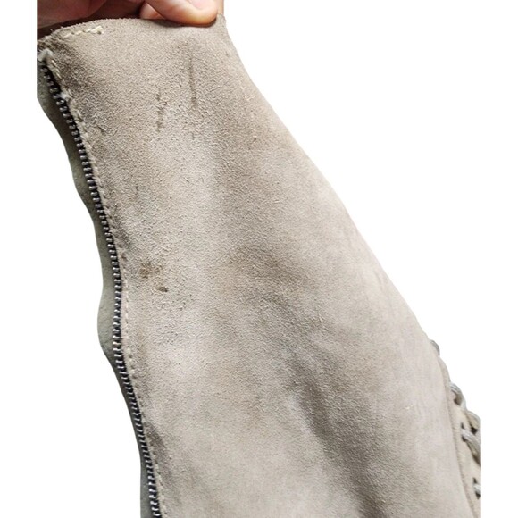 FREE PEOPLE Tennessee Over Knee Leather Boots Size US 7 Boho Hippie - Picture 12 of 14